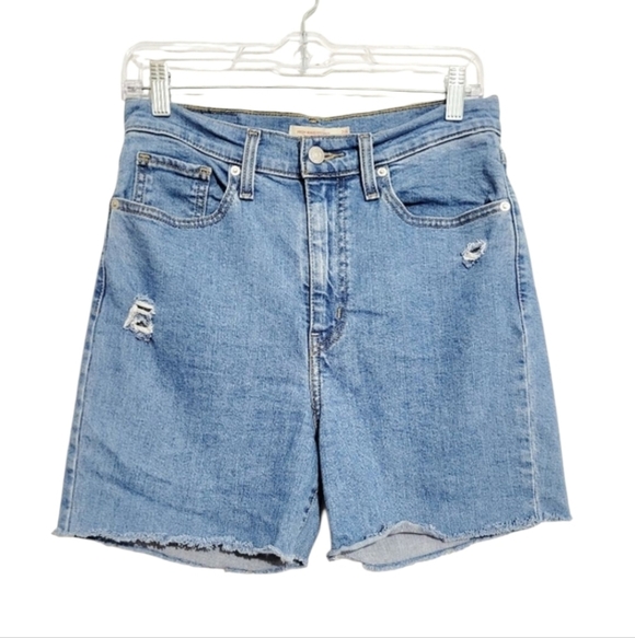 Levi's Pants - Levi’s Women’s High Waisted Denim Shorts Distressed Cutoff Blue Size 28